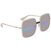 Kính Mát Gucci Grey Mirror Oversized Ladies Sunglasses GG0414S 002 60